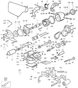 Page A Diagram and Parts List for 4029 Type 4 Black and Decker Belt or Drum Sander